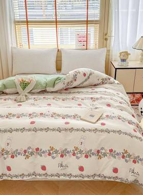 纯棉被套单件100全棉床x单春夏薄款被单999999人50x12002罩30被子