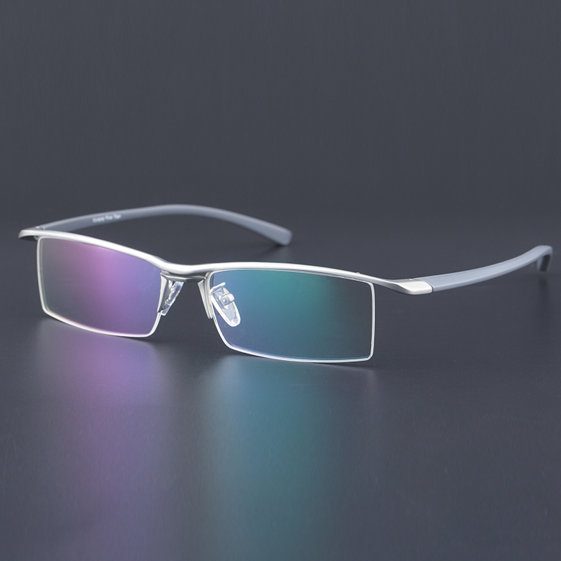 纯钛眼镜框半框眼镜架超轻男款商务眼镜架潮人近视眼镜男8246