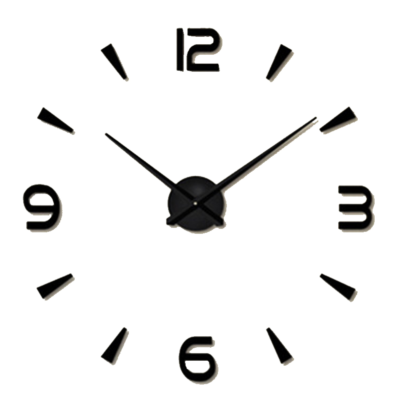 特大数字挂钟 简约欧式客厅时尚艺术挂表DINY个性时钟创意粘墙钟