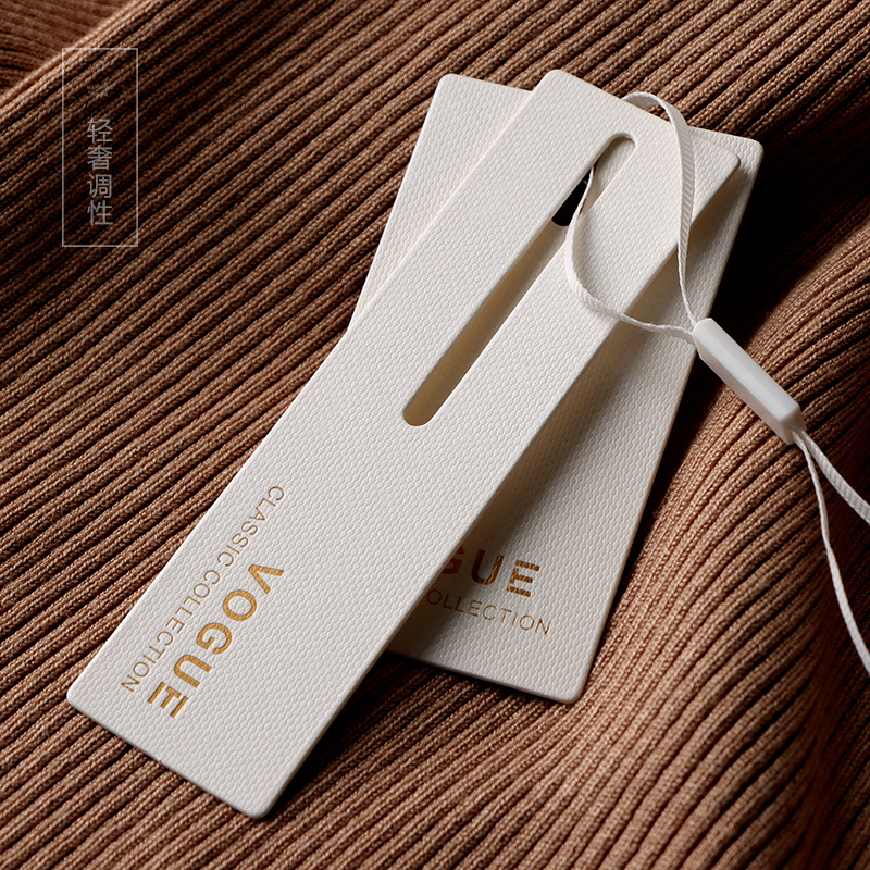 吊牌定做高档男女服装挂牌订制LOGO设计衣服P标签价格高级吊牌定