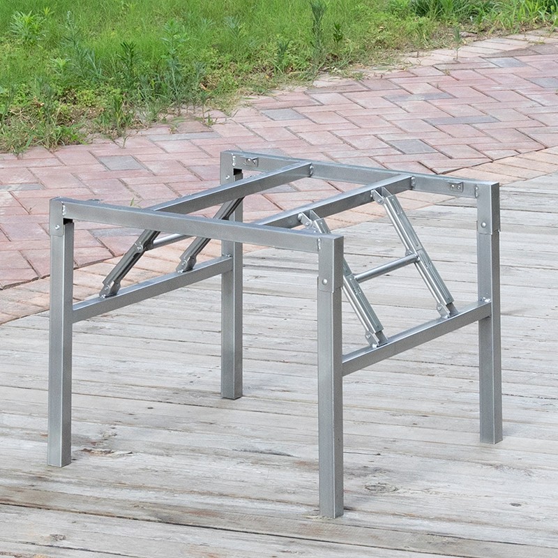 正方形铁桌架 吃饭桌子腿 桌脚 餐台脚架 折叠架子 桌腿支架 金属