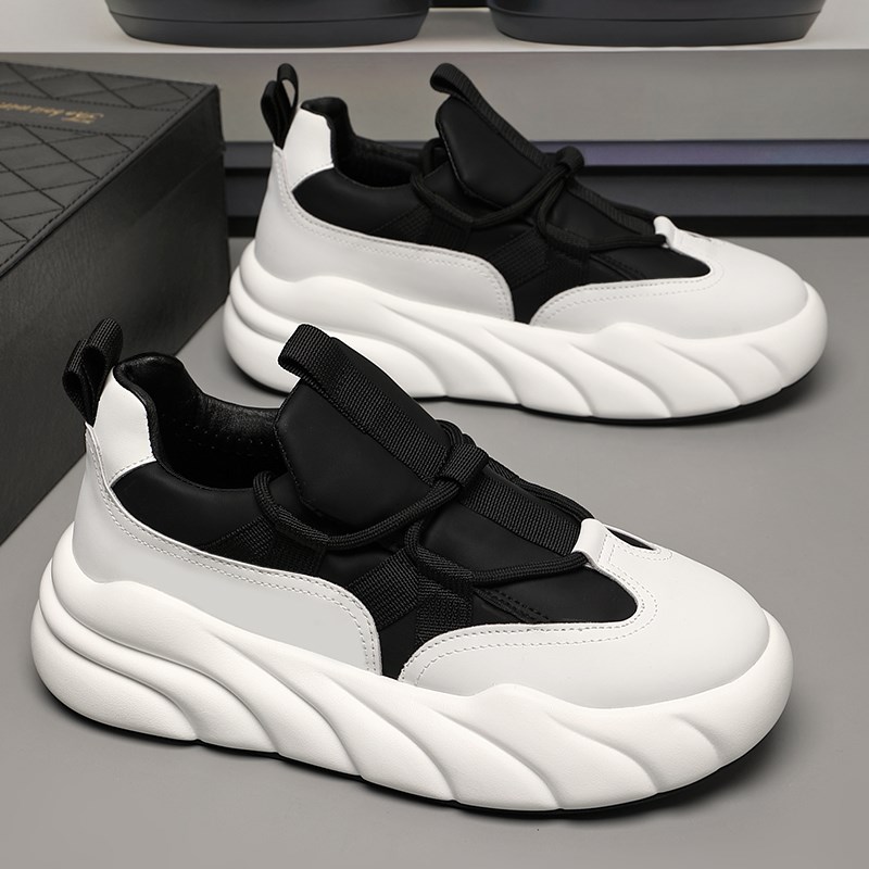 特大码男鞋秋季45大号休闲运动鞋46厚底面包鞋男款47男士老爹鞋48