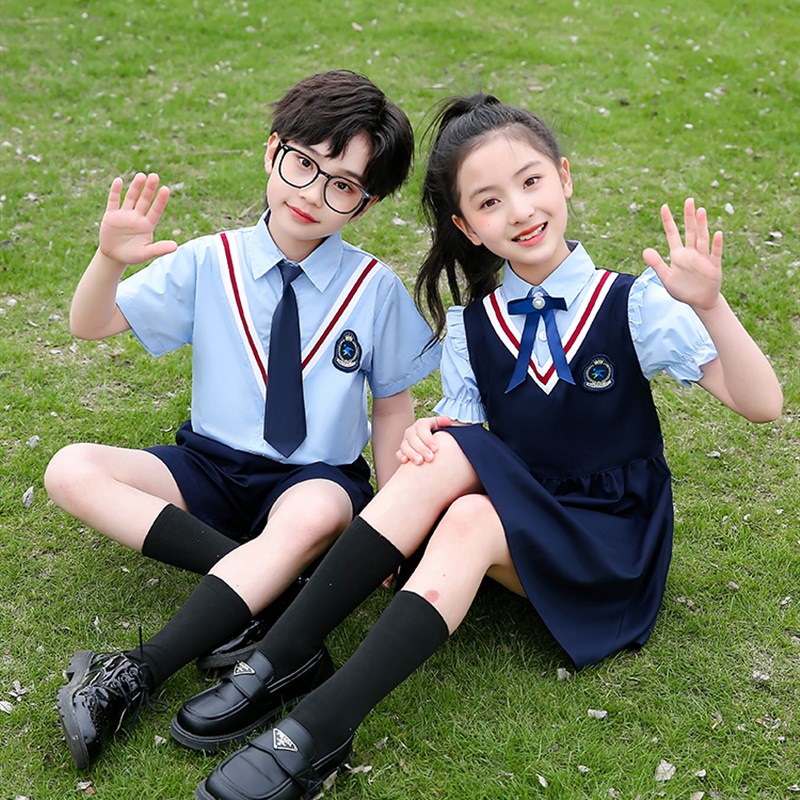 六一儿童合唱朗诵表演服幼u儿园园服中小学生英伦风校服班服毕业