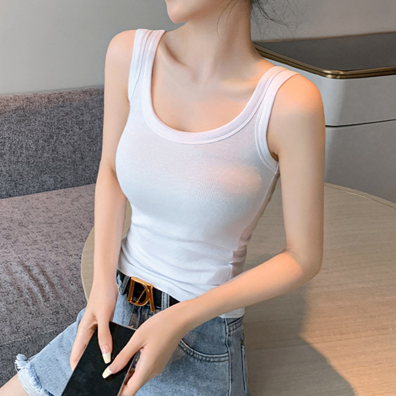 莫代尔吊带背心女夏季外穿2026新款显瘦打底内搭修身美背工字上衣
