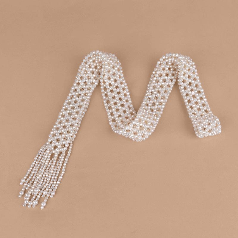 丹姐饰品天然淡水珍珠项链圆珠毛衣链长款围巾奢华大气百搭XL035