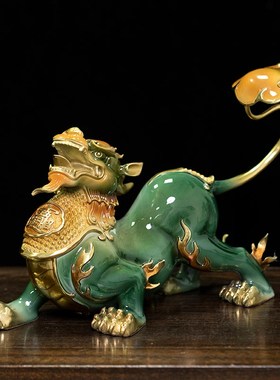 招财貔貅摆件一对新店开业皮丘前台装饰品家居客厅工艺品客厅玄关