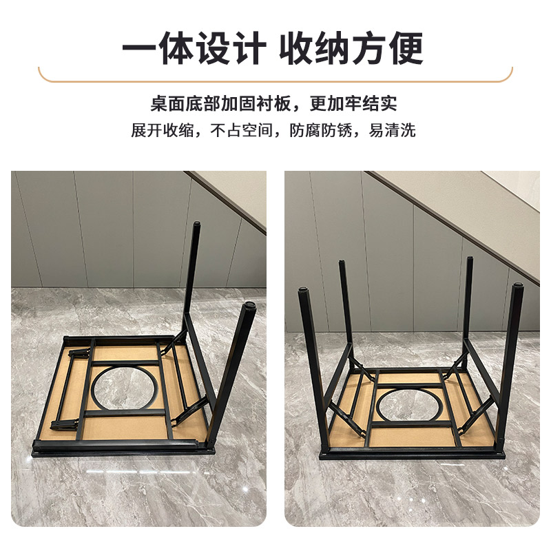 不锈钢木a炭烧烤桌子商家家用摆摊自助G烧烤庭院户外折叠烤肉火锅