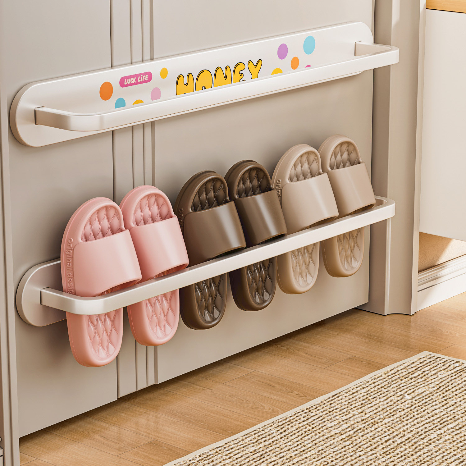 磁吸拖鞋挂架壁挂式入户防盗门后磁铁置物架门上鞋子免打孔收纳架,收纳整理,整理架/置物架/收纳架,淘宝优惠券,粉丝福利购,淘宝优惠卷