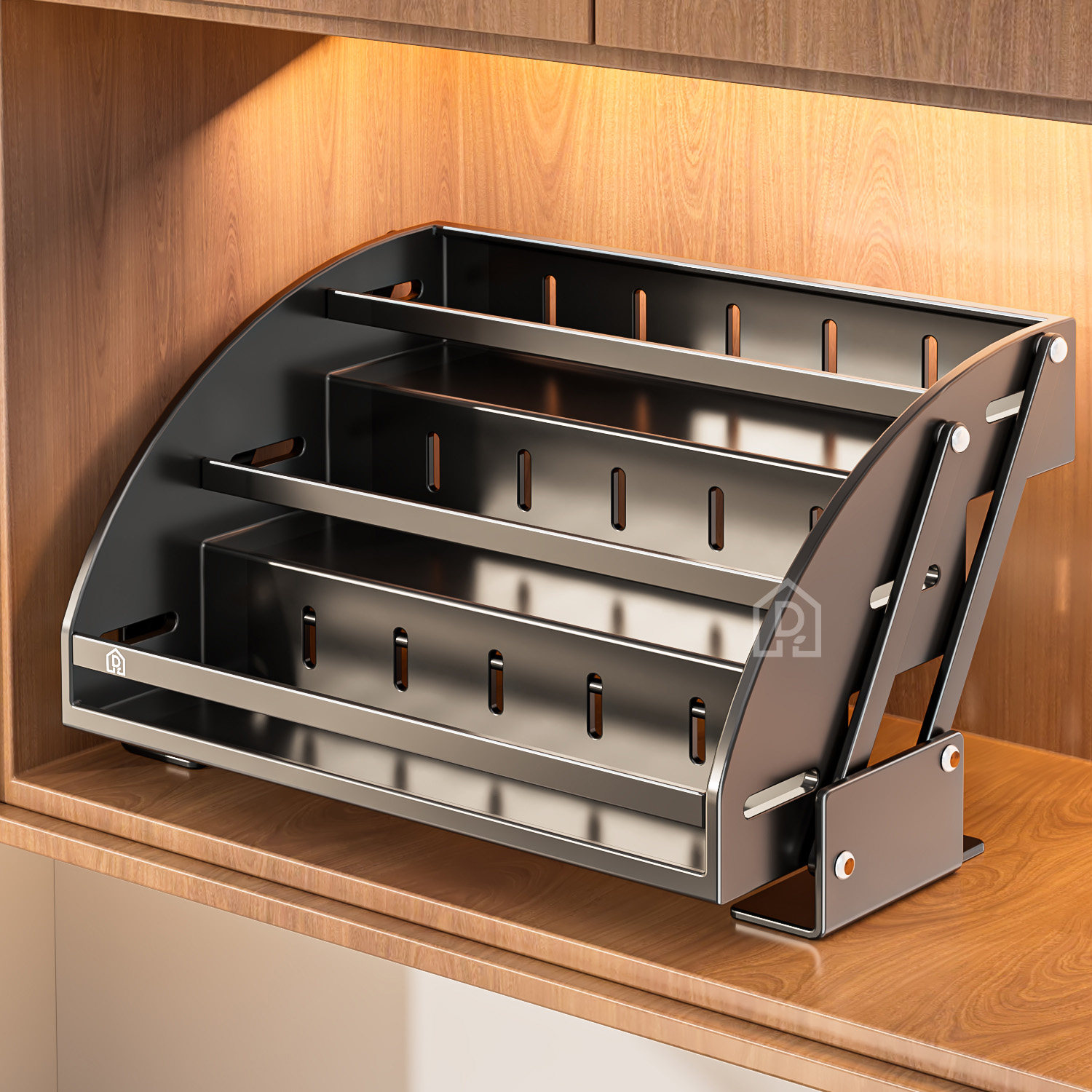 厨房吊柜下置物架下拉式橱柜升降多功能调料架壁挂折叠调味备餐架,厨房/烹饪用具,调料置物架,淘宝优惠券,粉丝福利购,淘宝优惠卷