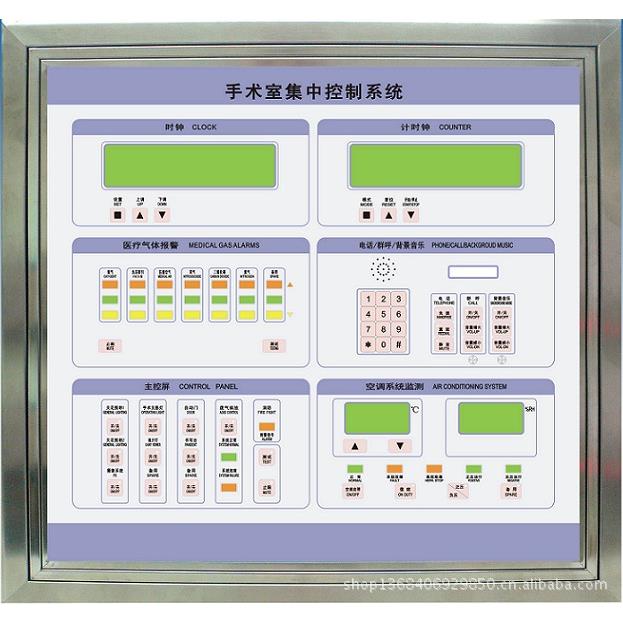 【厂家直销】不锈钢边框恒温恒湿自控面板 手术室控制面板