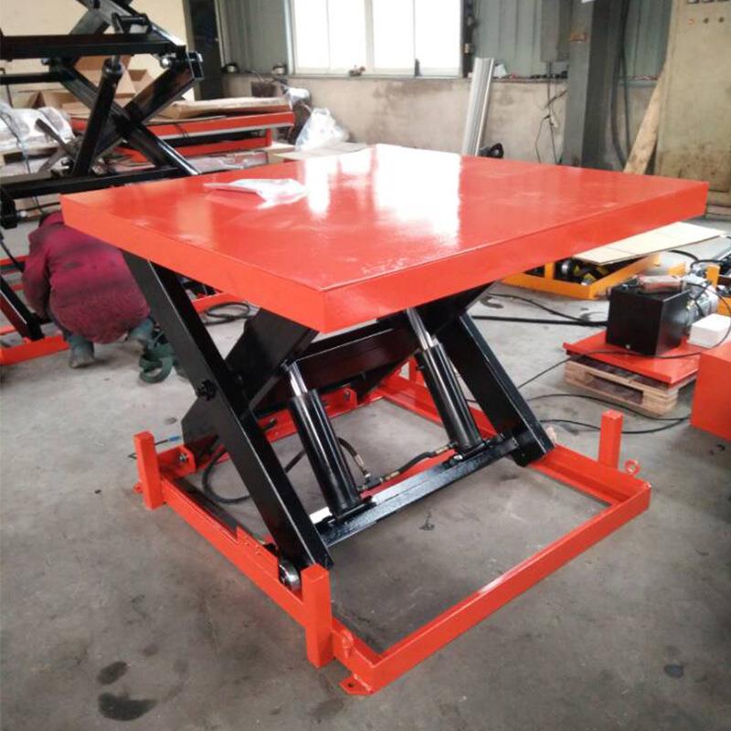 【电动平台车】固定升降机式托平盘搬运车固定式电动台 车降升机