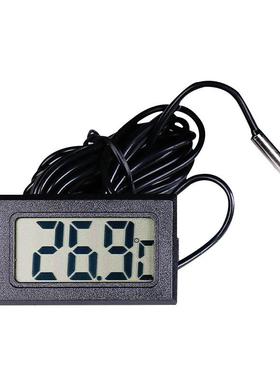 LC族D电显示车载鱼缸844水冰度箱嵌入式子数显温计数字探针温度计