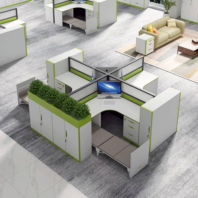 FL-OM-01办公折午休床抽拉形式单人午睡可伸缩隐一叠体入柜组合室