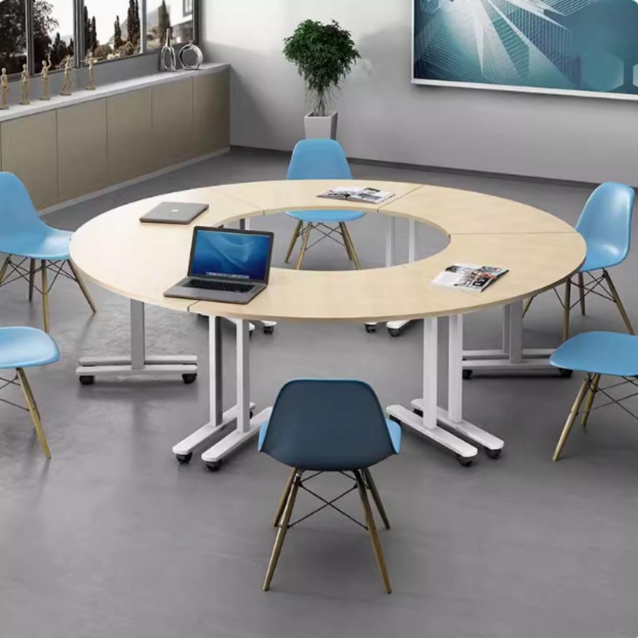 智慧创中小会人学生团体辅导AS663020单人拼议桌椅多拼接桌培训心