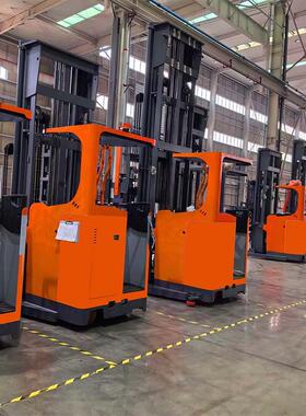 EUI电动多功道能高三向叉车窄巷通堆仓机库货架装卸堆垛车