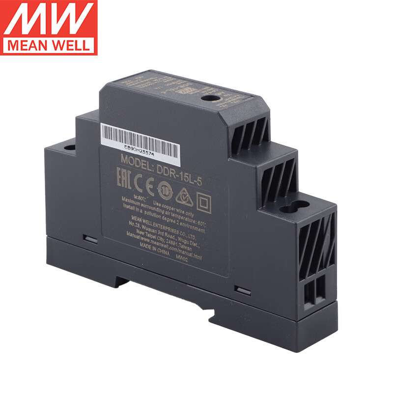 明纬（MEANWELL）DDR-15L-5 明纬电源导轨型DC-DC转换器超薄18-75