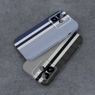蓝白条纹纹理适用realme真我GT7Pro手机壳GTNeo6se菲林硬壳GTNEO5/GTNeo2T/GTNEO3保护套女网红GT5Pro潮牌ins