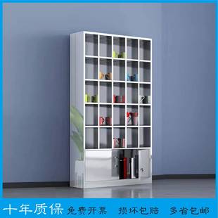 304不锈钢水杯柜置物柜员工茶水柜多格存放柜车间工厂放置架餐厅