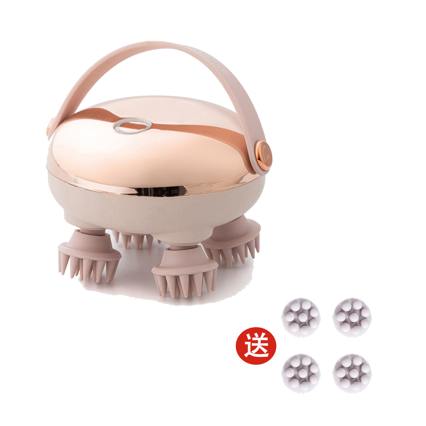 新品头部按摩器解压穴位头皮经络红光按摩仪便携宠物按摩仪器电动