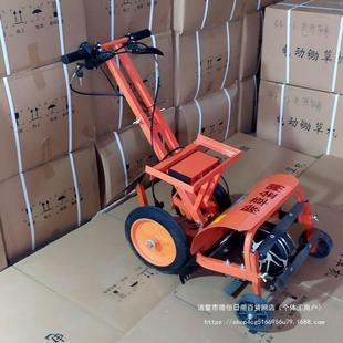 大功率充电式 电动除草机小型锄草机开沟松土开割草锄地手推式