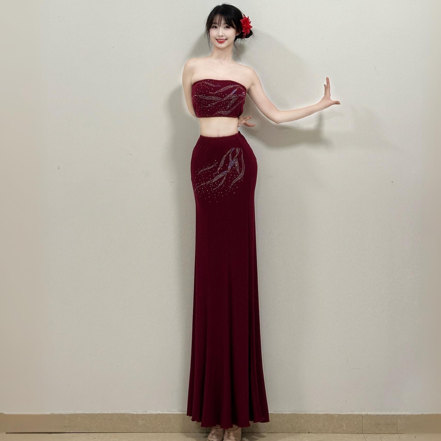 傣族舞蹈服女艺考表演服装