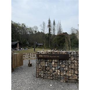 铁户外露营地制作铁艺创意网箱广告牌标识石笼咖啡厅网花箱景观