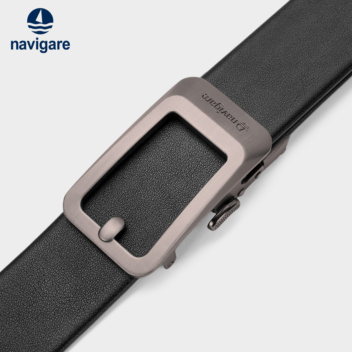 Navigare意大利小帆船2026新款男士真皮自动扣皮带商务结