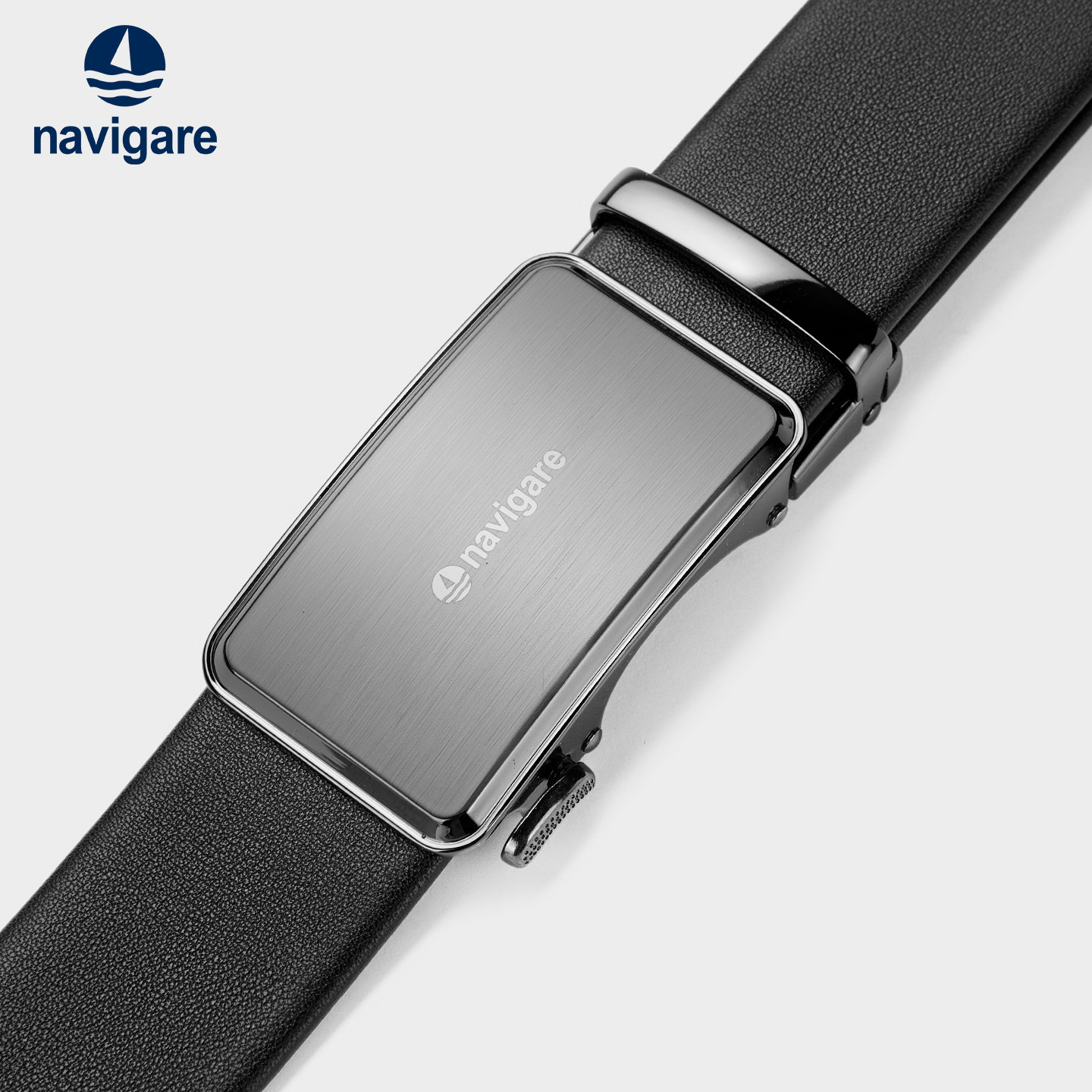 Navigare小帆船男士真皮腰带新款爸爸皮带结婚商务自动扣礼盒礼物