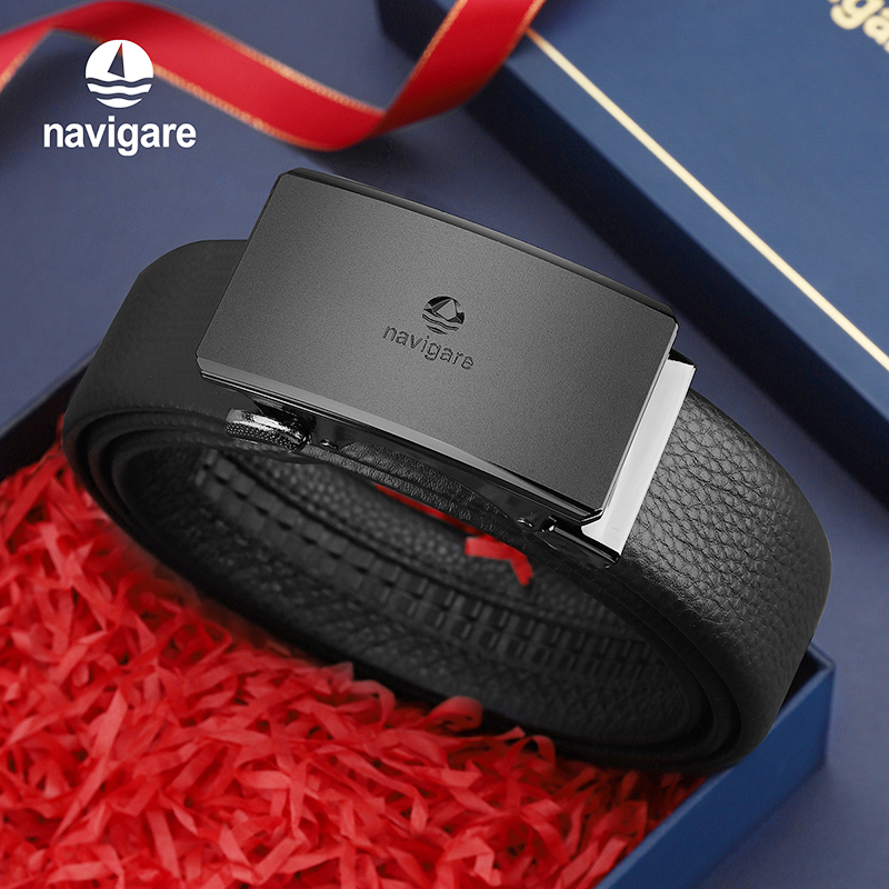 【七夕礼盒】头层牛皮自动扣皮带