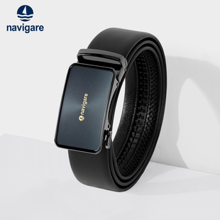 Navigare意大利小帆船2026新款男士皮带自动扣真皮男裤腰带爸爸