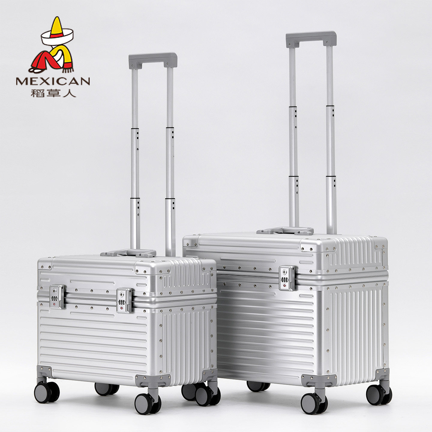 稻草人全铝镁合金行李箱拉杆摄影箱女男2025新款旅行相机箱登机箱