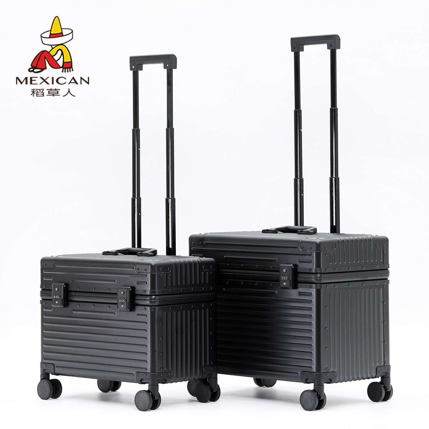 稻草人2025新款全铝镁合金拉杆摄影箱行李箱女男旅行相机箱登机箱