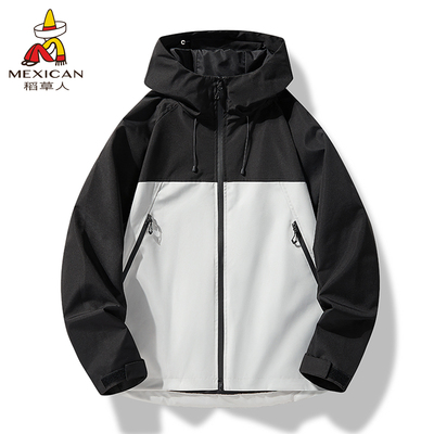 稻草人户外情侣款冲锋衣