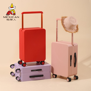 稻草人2025新款宽拉杆行李箱加厚大容量旅行箱可登机密码托运箱子