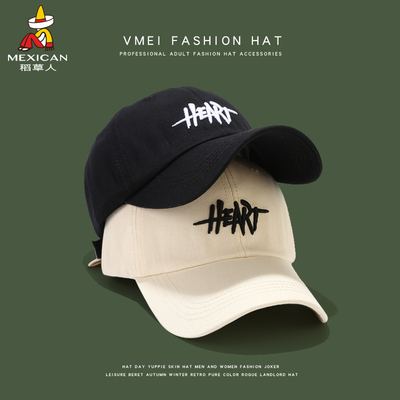 稻草人大头围帽子男士夏季