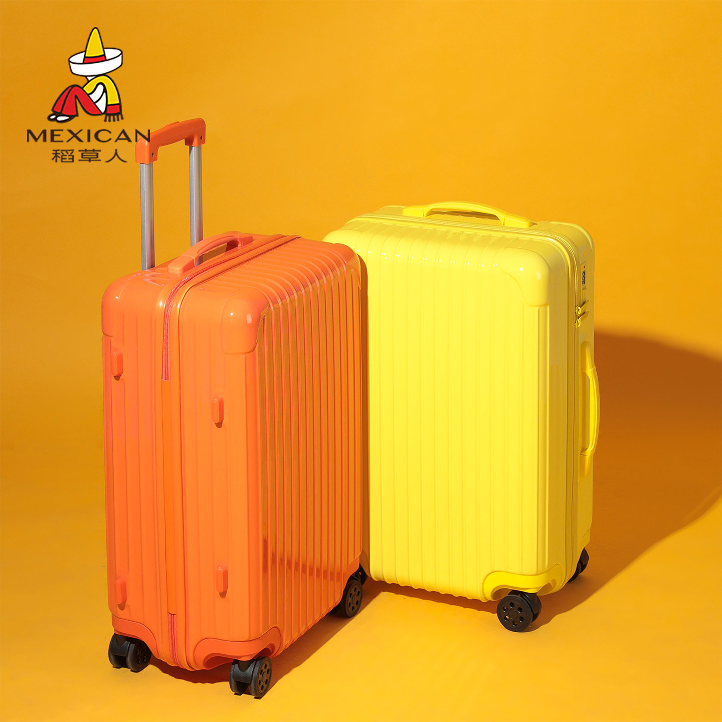 稻草人行李箱大容量拉杆旅行箱女密码箱20/24/28寸正品官方旗舰店