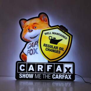 广州灯箱工厂 CARFAX传真猫户外发光广告招牌灯箱