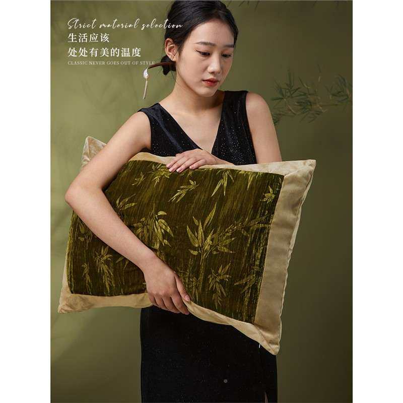 新20240104中式绿色竹子客厅可沙垫抱枕轻奢高发端靠椅子创意艺术,居家布艺,抱枕被,淘宝优惠券,粉丝福利购,淘宝优惠卷