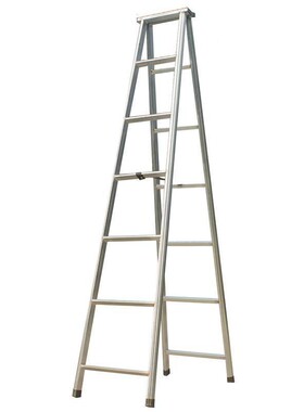 梯子加宽加厚梯多铁功能镀人锌两用梯直梯HQcP2NTf冲压折叠家字用