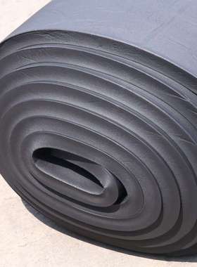 黑色B158级华阳橡塑楼顶板顶耐火橡塑板屋高密度墙体阻燃卷海绵板