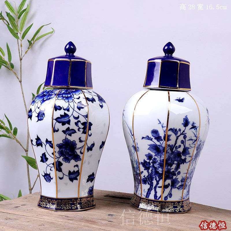 空景RDU德陶镇仿古瓷酒坛3斤装青花雅酒韵摆件具壶家用