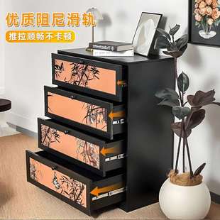 中古风花钢制斗DG-10卧收柜客厅印边柜储物柜铁艺五斗柜室床尾抽