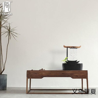 流水摆件茶宠陶瓷循环抽水流水器泉客109招财风水厅喷小加器湿新