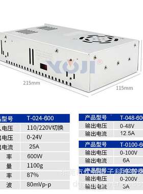 600W变开关电源12V24V48V60V90V11UJM0VLED监控压器设备电源