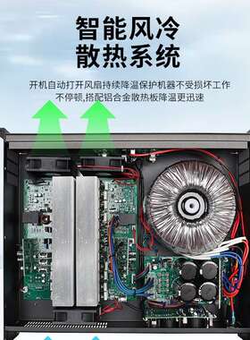 CA双双通道CA2CA4A6CA12CA级18舞台演出婚庆后功放机C声道高功率