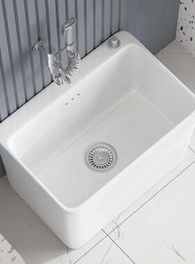 田阳台拖把池陶瓷家又F965SSM9卫生间落用地拖布池墩布池地拖桶式