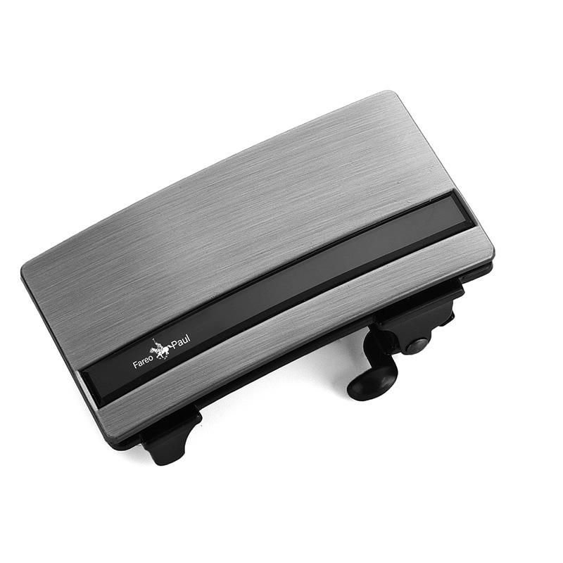 无牙自动扣头内穿式无孔皮带头男士裤腰带头无齿无卡槽3.3cm内扣