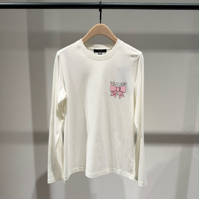 【MAGLIANO联名】正品2026冬新品白色棉质长袖印花T恤MBF4TEE010