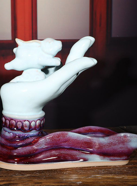 钧瓷摆件妙德吉祥河南禹州神垕钧窑花瓶高档礼品送领导长辈老师