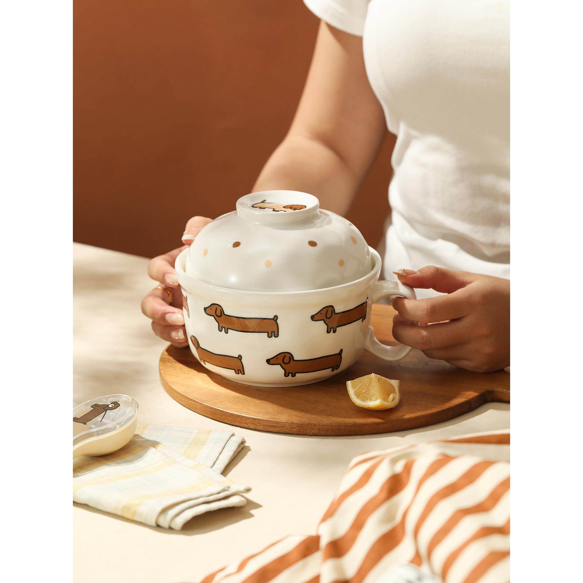 蓝莲花家大容量方便面碗盖高价值耐高温微波炉可加热陶瓷办公室,餐饮具,泡面碗,淘宝优惠券,粉丝福利购,淘宝优惠卷